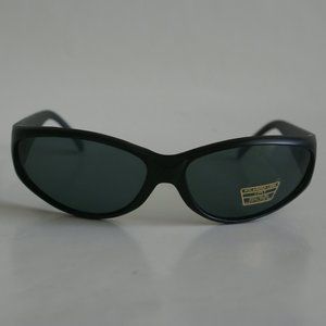 NWT Vintage 90's PC Rectangle Sport Wrap Polarized Sunglasses (M.Black)